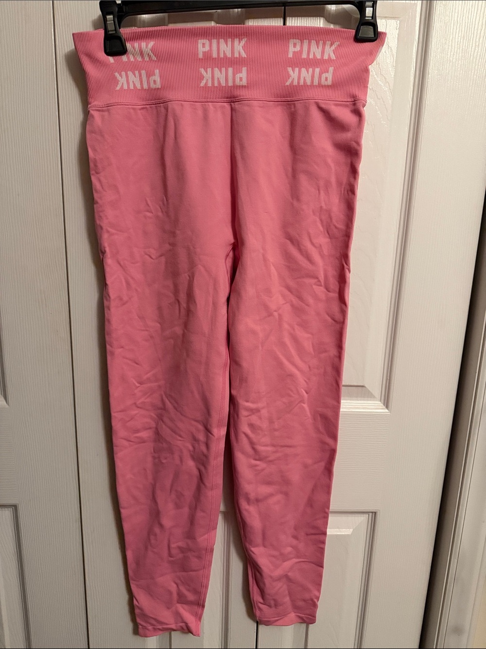 PINK Victoria's Secret' Bubblegum Pink Logo Waistband Leggings